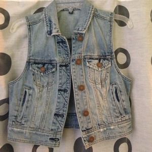 Jean jacket vest