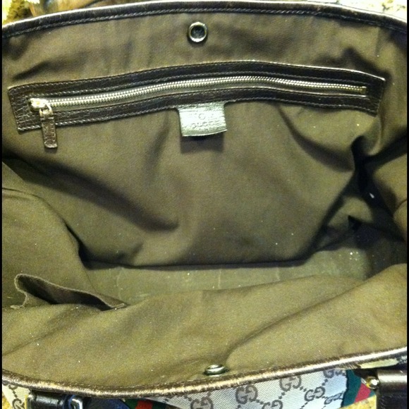 Gucci Monogram GG Jolicoeur Shopper. - Picture 3 of 4