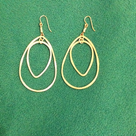 Jessica Simpson Earrings, double drop hoop