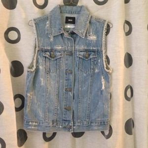 Jean jacket vest