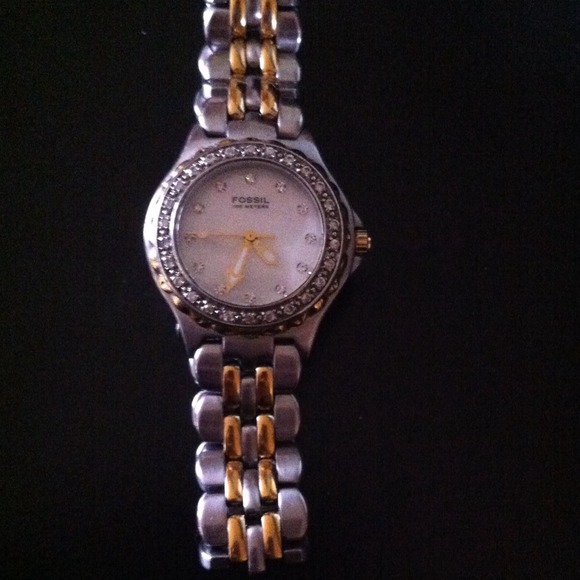 💎Silver & Gold Fossil Watch💎