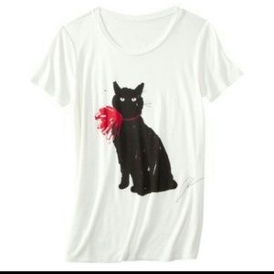 Jason Wu for Target Short Sleeve Cat Print Tee