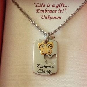 Embrace change necklace