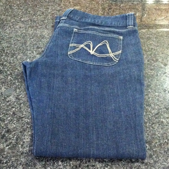 SOLD!!!! Boot Cut Jeans. Dark Denim. - Picture 1 of 1