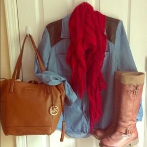 🔴traded🔴Denim top 😍