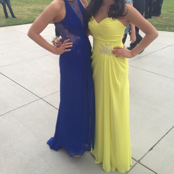 Yellow prom dress