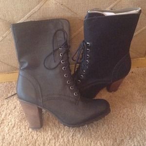 Heel Combat Boots