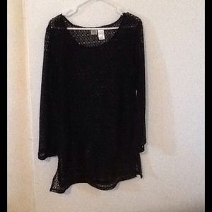 Cute Black Knitted Top