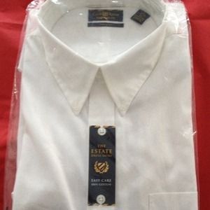 White dress shirts new in package from Macy's