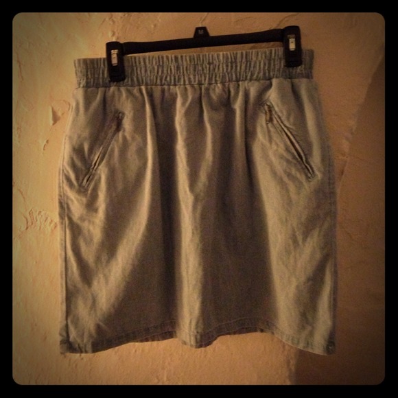 Denim skirt with zipper pockets from target Merona