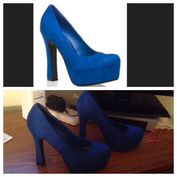 Blue heels