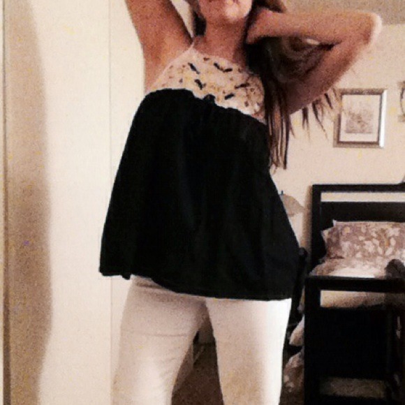 French Connection Loose fitting embroidered top - Picture 2 of 4