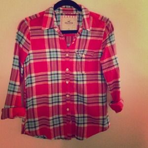 Hollister plaid button down