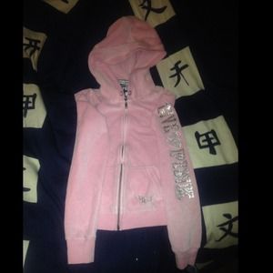 Pink VS Zipper up Sweater