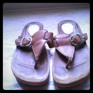 Sheepskin UGG flip flops