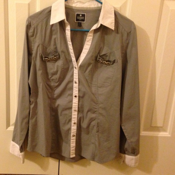 Express button down Grey