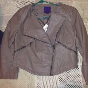 Light brown motto jacket