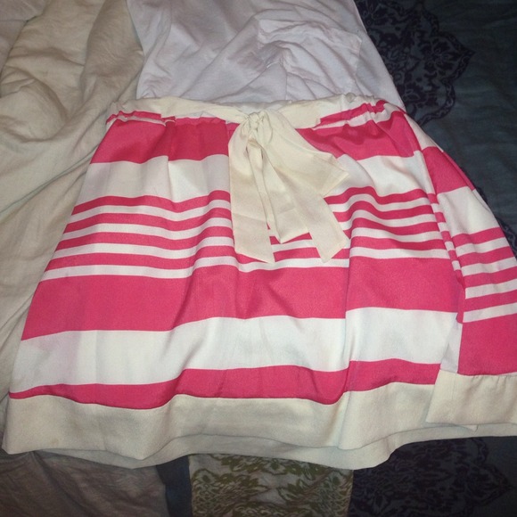 Creme and pink skirt from Francesca's