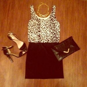 Black & White Tunic Dress
