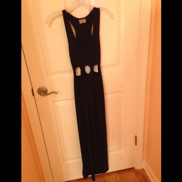 LA Hearts Cutout Maxi Dress