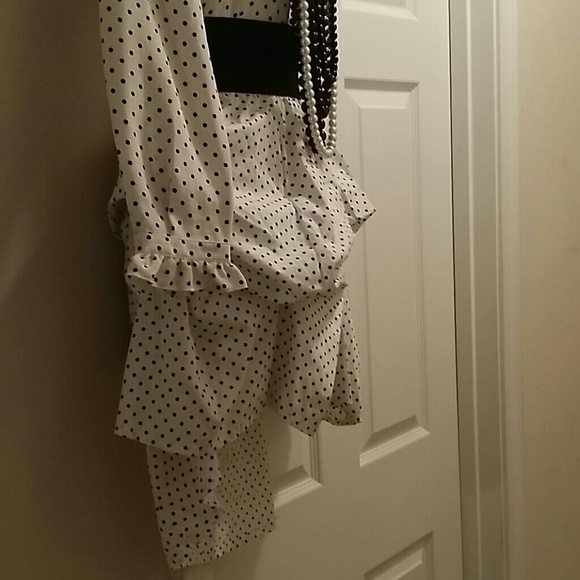 Sold. Polkadot Blouse - Picture 3 of 4