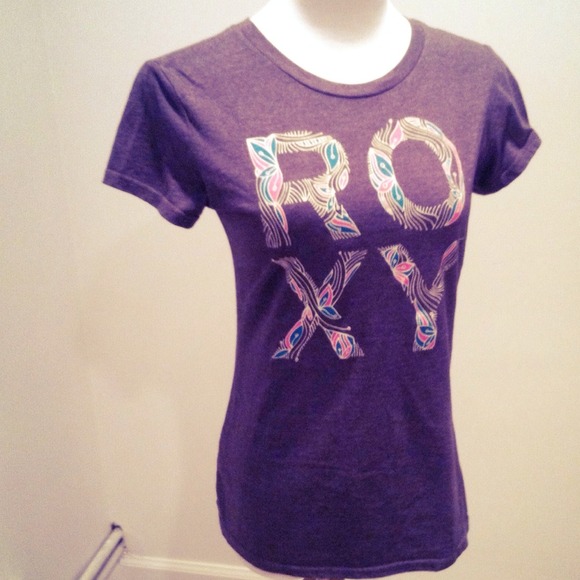 Tops - SOLD: Dark Grey Roxy Tee
