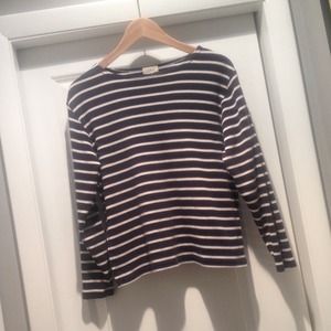 ❌Sold❌L. L. Bean striped boat neck top