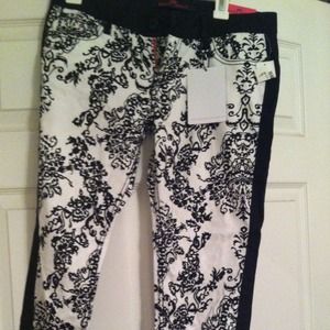 Color block skinny pants