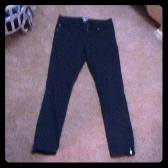 Black express straight legs