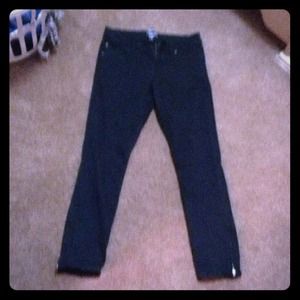 Black express straight legs