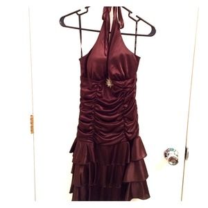 Brown party dress