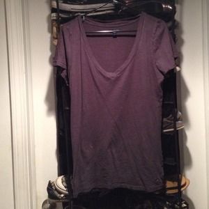 ❌❌❌ SOLD ❌❌❌Dark grey v neck top
