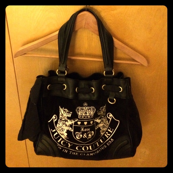 Juicy couture black velour daydreamer