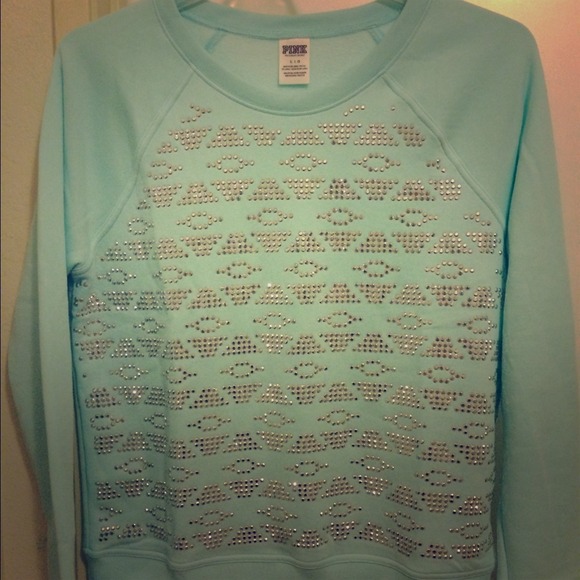 NWOT VS PINK Bling Crew Sweater - Picture 1 of 4