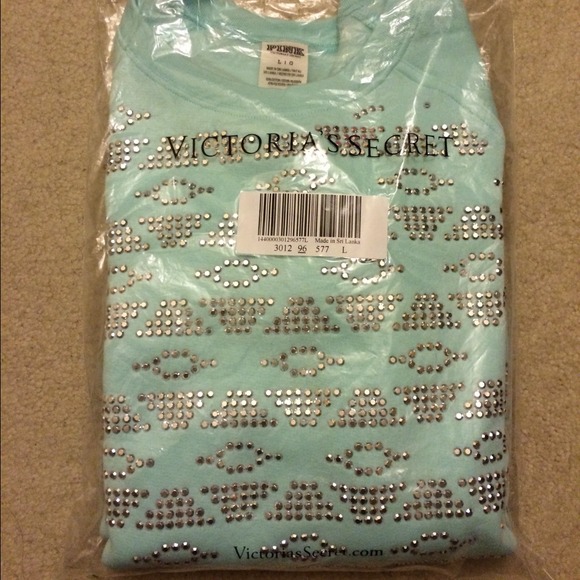 NWOT VS PINK Bling Crew Sweater - Picture 4 of 4