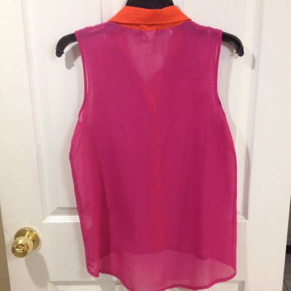 🚫sold🚫Pink/orange tank top - Picture 2 of 2