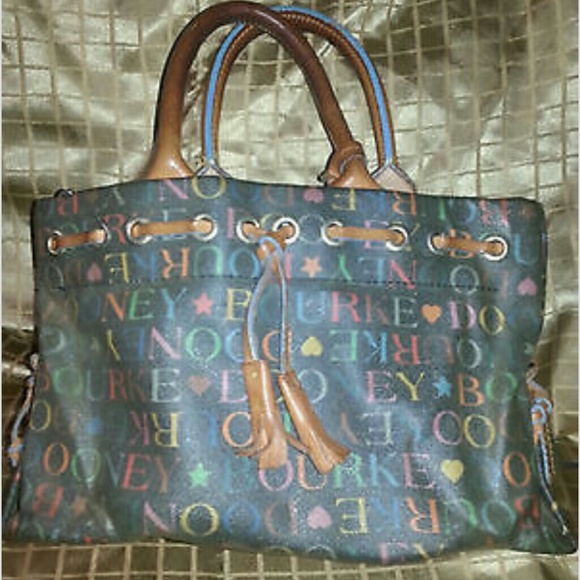 Dooney & Bourke multi colored handbag. sold