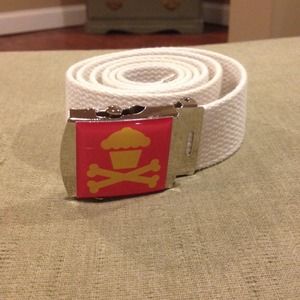 Johnny Cupcakes pink/yellow white belt