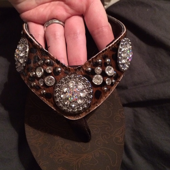 Justin Brand western flip flops! - Picture 3 of 3