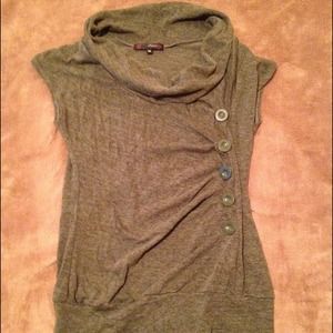 Sage green cap sleeve sweater