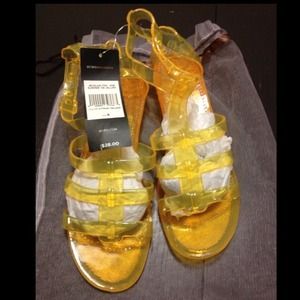 BCBG jelly slippers!