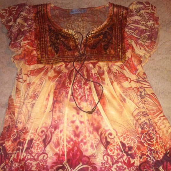 Peasant style top