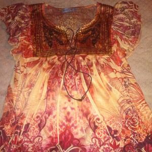 Peasant style top
