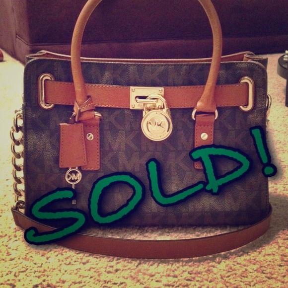 MICHAEL Michael Kors Hamilton MK Logo Satchel