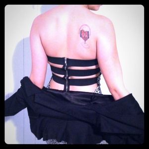 Strapless Leopard Club Dress