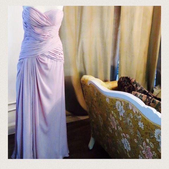 Strapless sweetheart evening gown dress