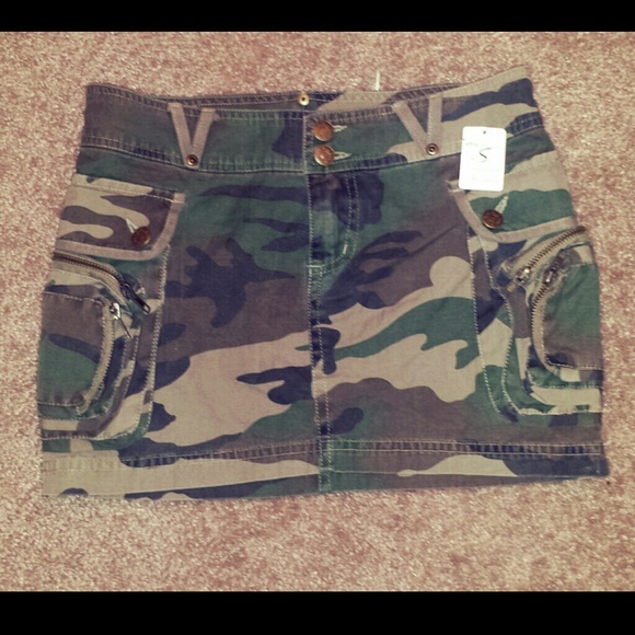 Camo Mini Skirt