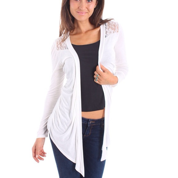✨20% Off✨ Sheer Floral Open Shoulder Cardigan