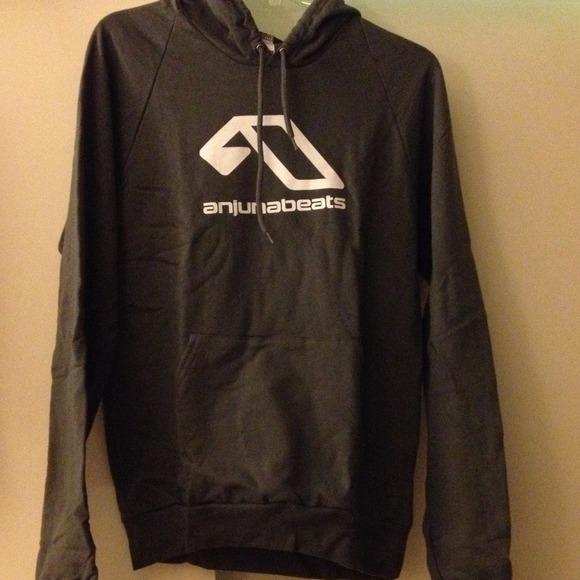 Anjunabeats gray hoodie sweatshirt Small