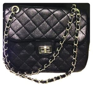 Black Flap Side Bag